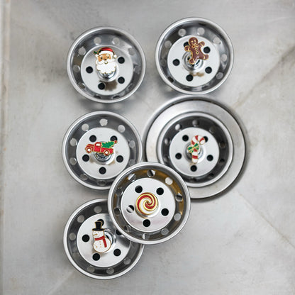 Stainless Steel Sink Strainer with Holiday Icon, 6 Styles