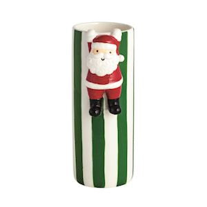 Merry Hanging Santa Vase