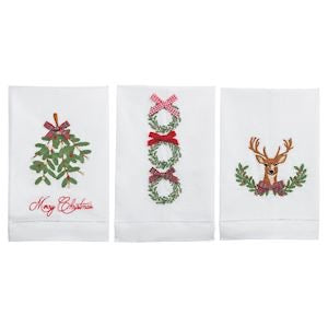 Embroidered Christmas Towels