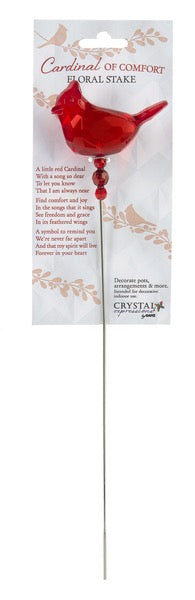 Cardinal of Comfort Floral Stake