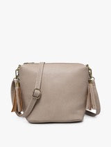 Dylan Crossbody w/ 2 Side Tassel Zippers