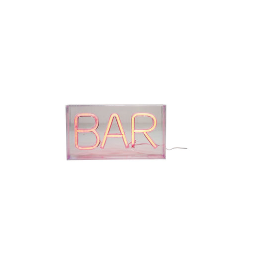 Plastic LED Neon Light with USB Cord "BAR", Red