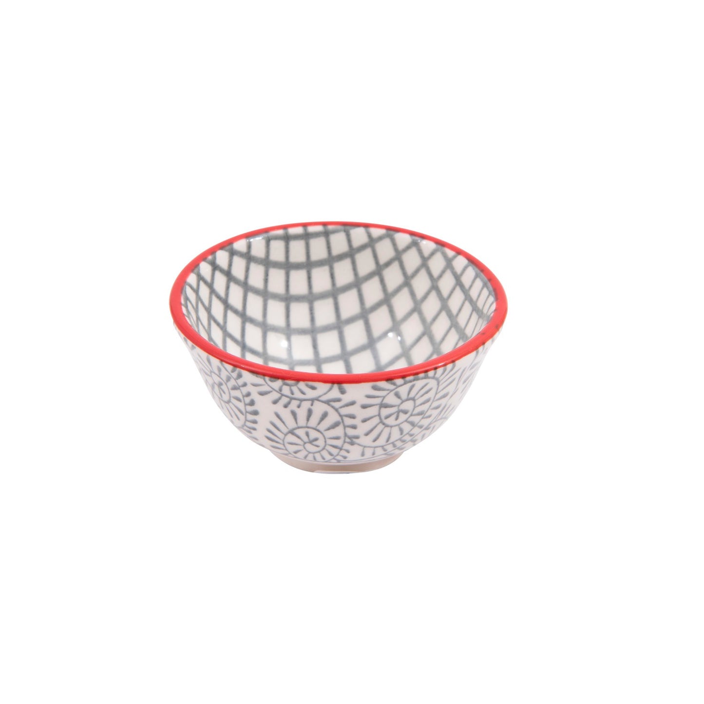 Hand-Stamped Stoneware Pinch Pot, 4 Assorted Styles