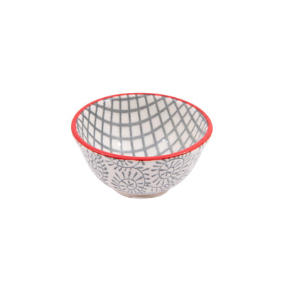 Hand-Stamped Stoneware Pinch Pot, 4 Assorted Styles