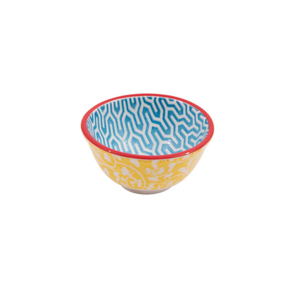 Hand-Stamped Stoneware Pinch Pot, 4 Assorted Styles