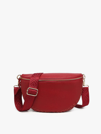 Janae Whipstitch Vegan Crossbody/Sling Bag