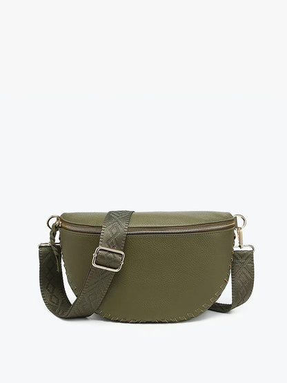 Janae Whipstitch Vegan Crossbody/Sling Bag