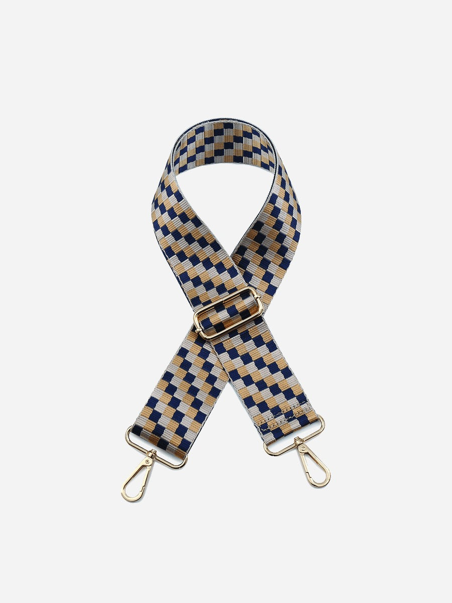 Checkered Guitar Purse Strap by Jen & Co.