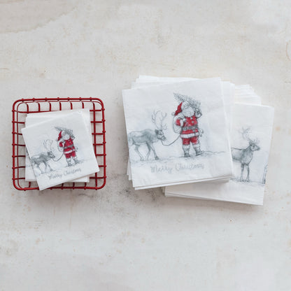 Metal Napkin Holder, Red (Holds 4" Square Napkin)