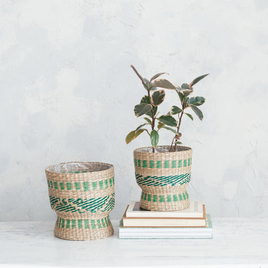 Seagrass Basket w/ Plastic Lining