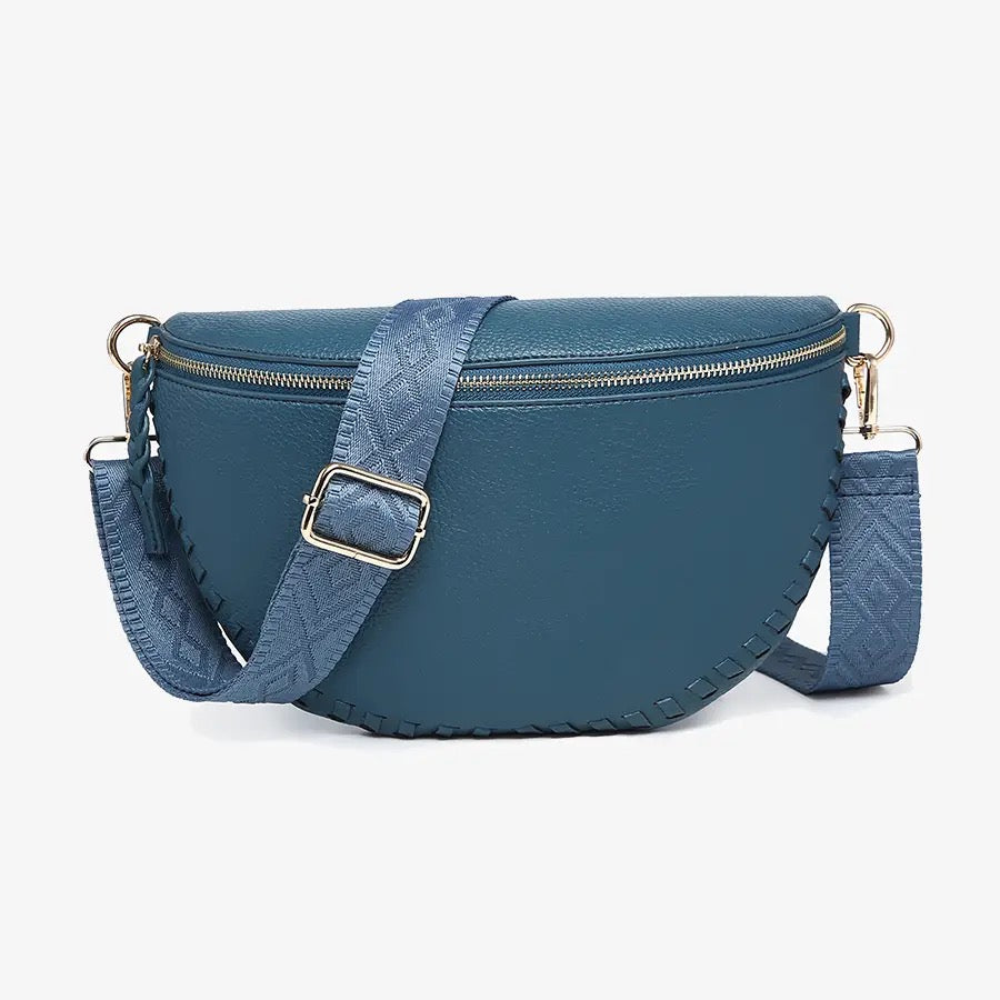Janae Whipstitch Vegan Crossbody/Sling Bag