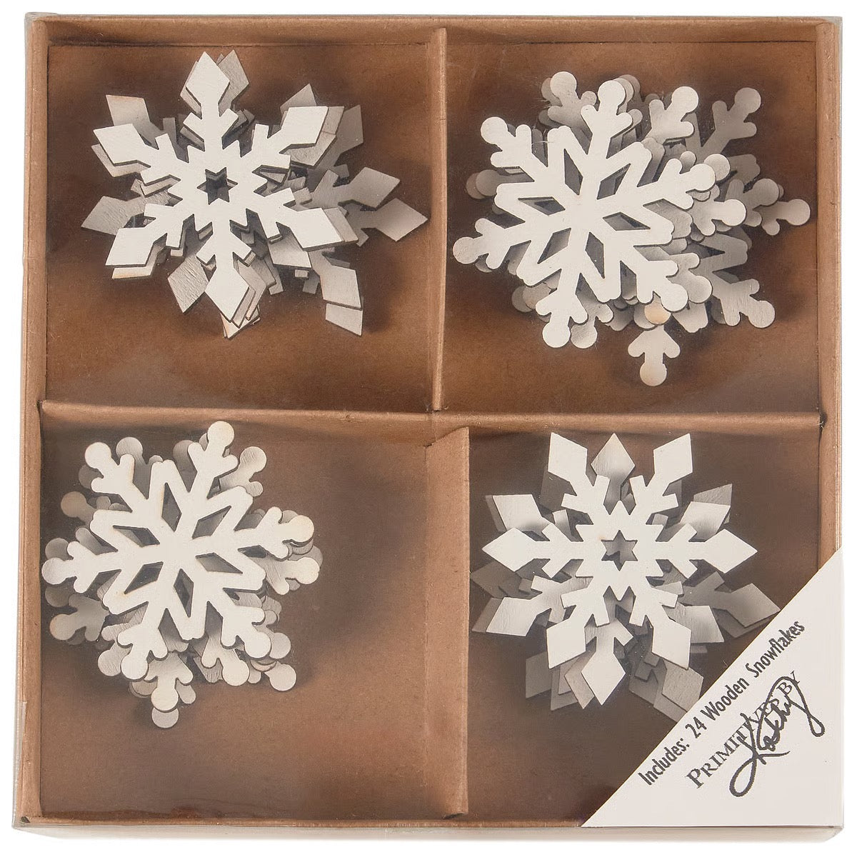 Wooden Snowflake Set