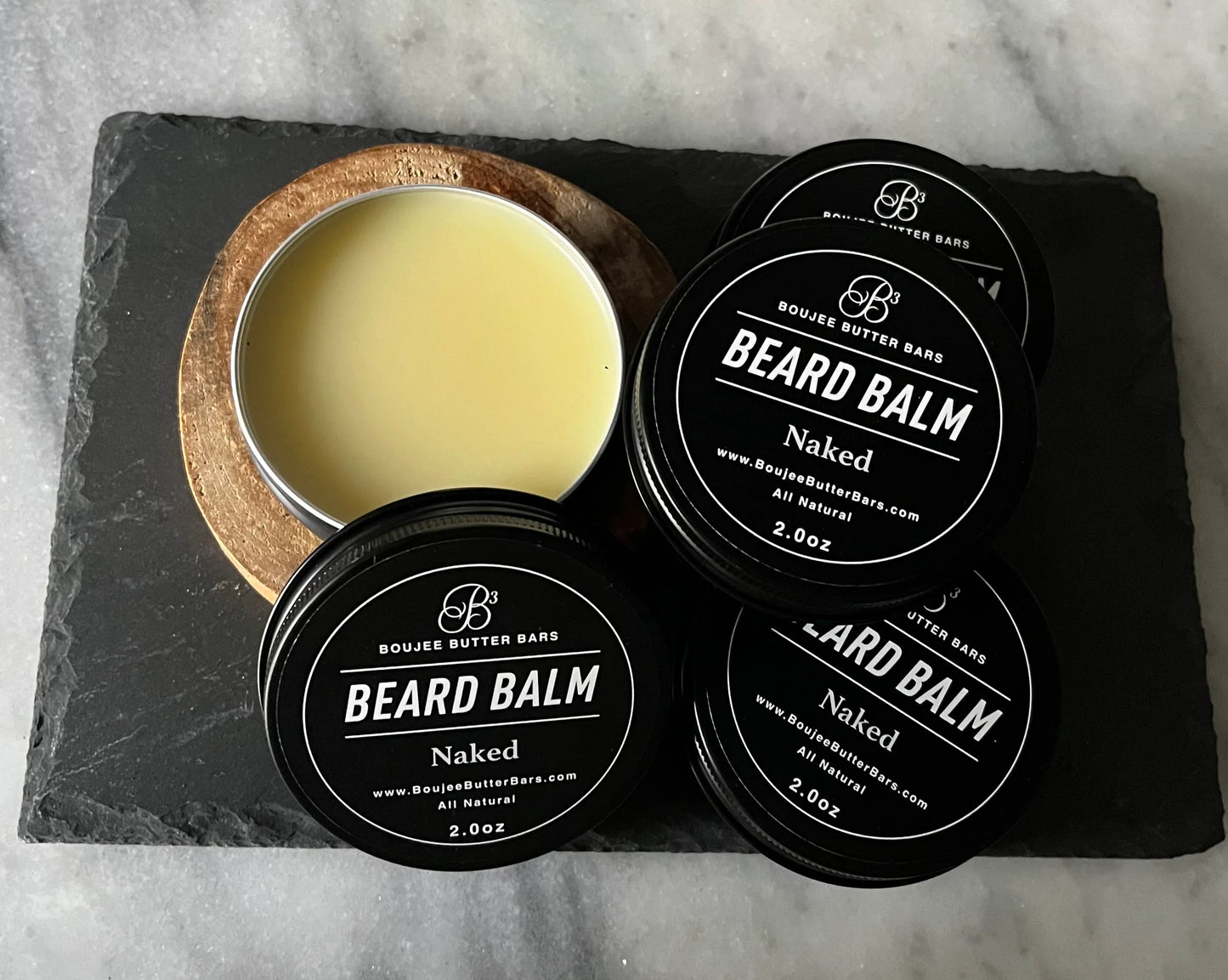 2.0oz Naked (Unscented) Beard Balm