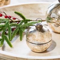 3"H Gold Ornament Jar