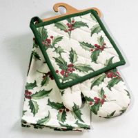 3 PC Holiday Berry Mitt, Towel & Potholder Set
