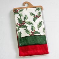 3 PC Holiday Berry Towel Set