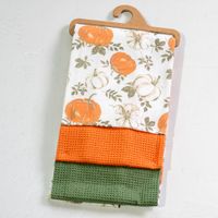 3 PC Fall Pumpkin Towel Set