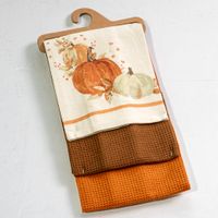 3 PC Fall Pumpkin Towel Set