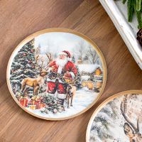 7' Santa Scene Plate