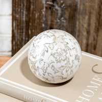 Beige Heirloom Deco Ball