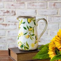7.25"H Lemon Pitcher Vase