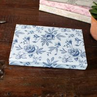 8.4" Lt. Blue Floral Notebook/Journal