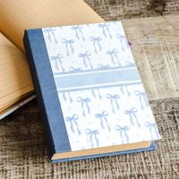 8.4" Blue Bow Notebook/Journal