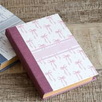 8.4" Pink Bow Notebook/Journal