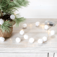 86.6" LED Fluffy Ball Wire Lights