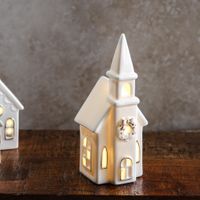 6.75"H LED Holiday Church