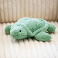 11.5"W Seafoam Green Plush Turtle