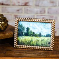 5x7 Gold Double Rope Frame