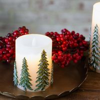 4" LED Forest Candle