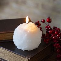 3" LED Snowball Candle