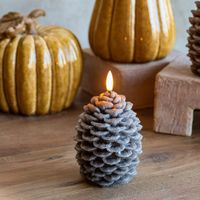 6" LED Pinecone Candle