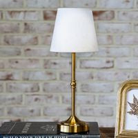 16" Gold Rechargeable LED Lamp