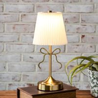 12" Gold Bow Rechargeable LED Lamp