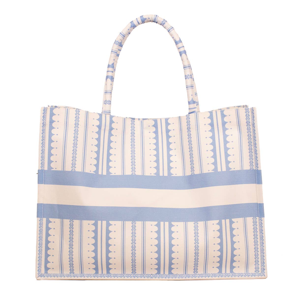 Chantilly Classic Tote White/Blue