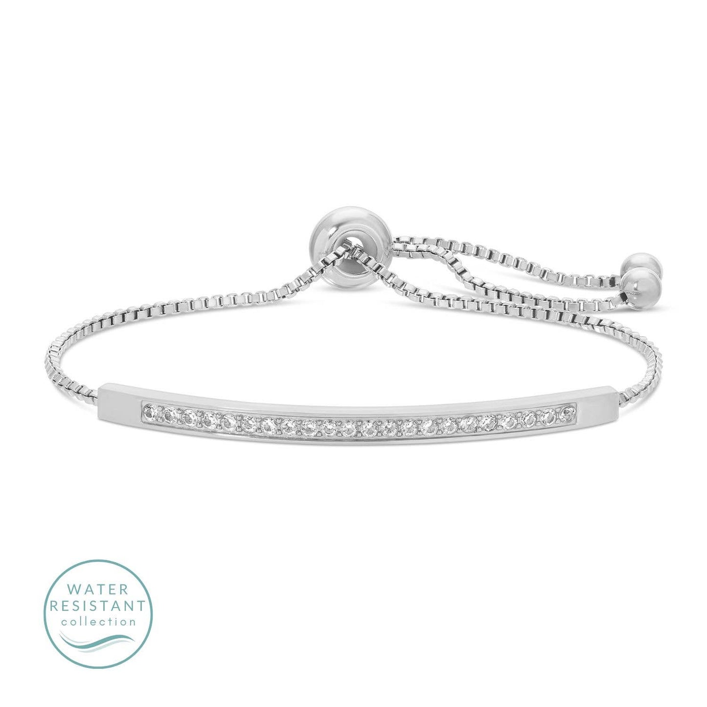 Silver Sparkle Pulley Bracelet