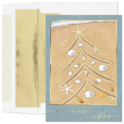 Sand Scroll Boxed Holiday Cards