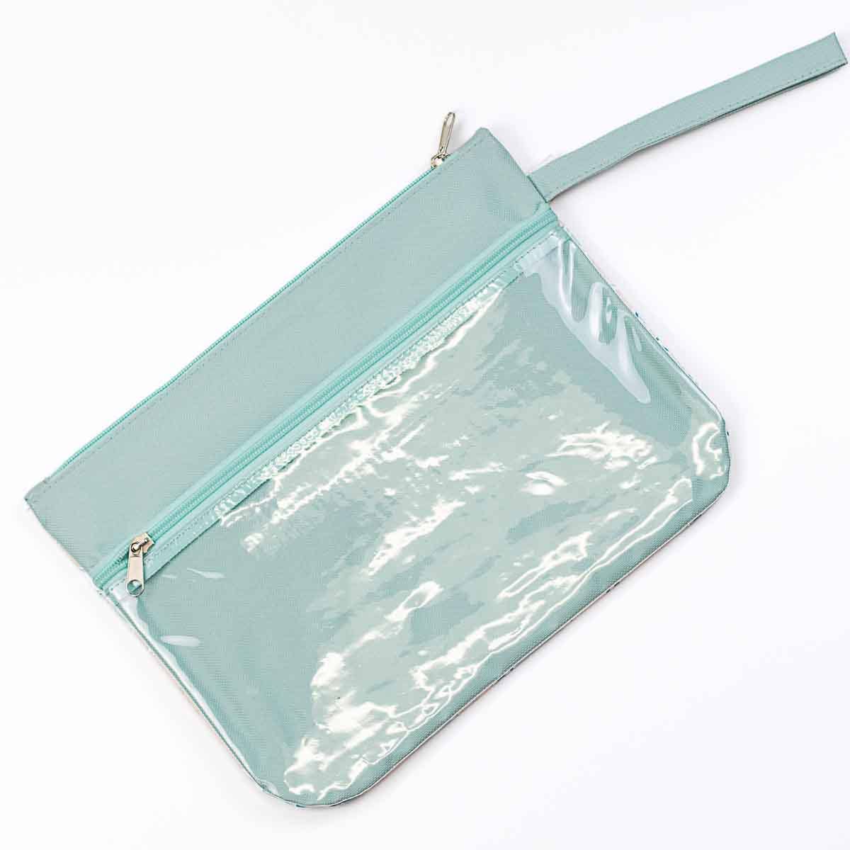 Sand Dollar Wet/Dry Bag   Sky/Shell/Turquoise   12x9