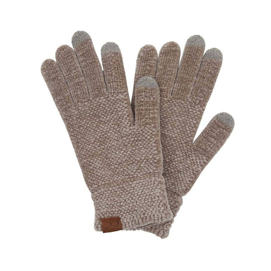 Taupe C.C Eco Friendly Chenille Gloves