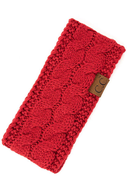 Cardinal Cable Knit Solid Headband
