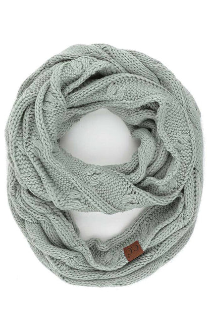 Pale Mint Knitted Scarf