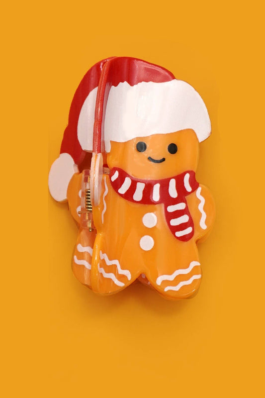 Gingerbread Man Hair Claw