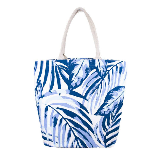 Tamarindo Coast Tote   White/Royal   20x17x6.5