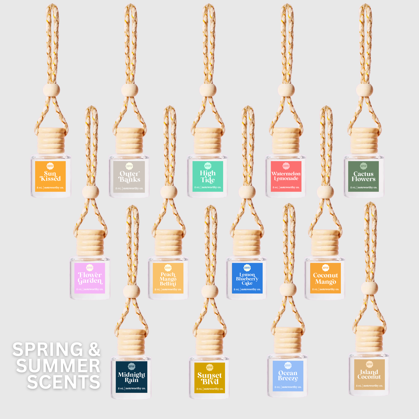 Car Diffusers Spring & Summer Scents: Individual Mylar Bag