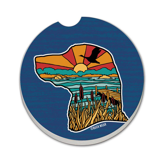 "Lab Life" Absorbent Stone Car Coaster 1pk