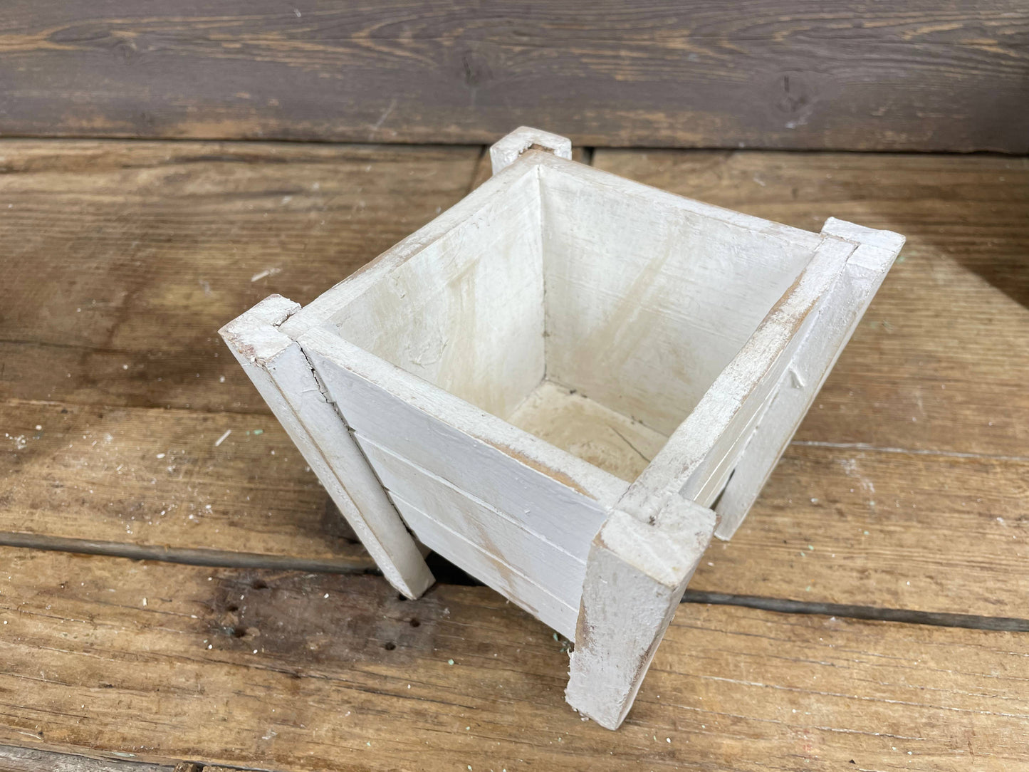 Farmhouse Mini Wood Planter