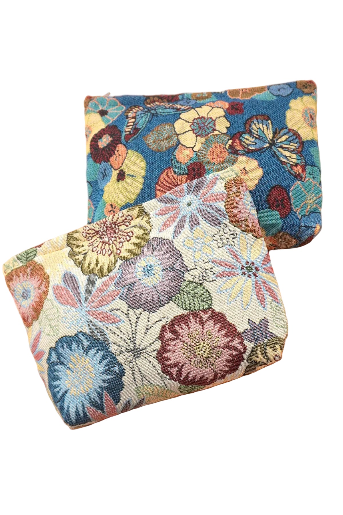 Travel Embroidery Floral Cosmetic Makeup Pouch